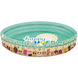Happy People - Planschbecken - Happy Summer Pool (122x23cm) Babypool Kinder planschen Garten