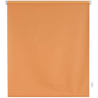 Blindecor Zeus | Verdunklungsrollo ohne bohren - Orange, 87 x 180 cm (BxH) | Stoffgröße 84 x 175 cm. Klemmfix thermorollo für fenster