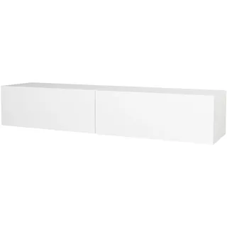 [en.casa] Toivakka TV-Lowboard 135x25x31cm Weiß Holz