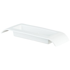 don-plast IK 2 Kunststoff Ikebana, 256 x 134 x 47 mm, weiß, 25,6 x 13,4 x 4,7 cm