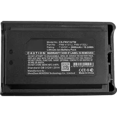 CoreParts Battery for Two-Way Radio (2600 mAh), Notebook Akku, Schwarz