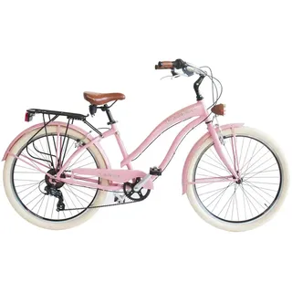 Via Veneto Sun On The Beach Lady 26 ́ ́ Shimano Tx30 Fahrrad - Pink Lady - 43