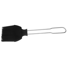 Fackelmann Backpinsel, Küchen-Pinsel mit Silikon-Borsten, hochwertiger Bratpinsel (Farbe: Silber/Schwarz), Menge: 1 Stück