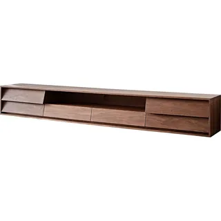 DeLife Eloi Lowboard 240x33 cm Braun/Akazie Holz