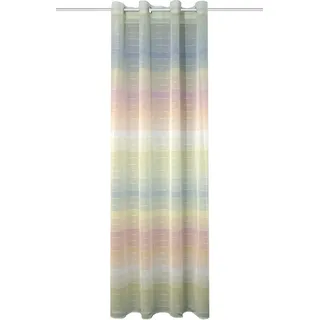 HOME WOHNIDEEN Rainbow Fertigschal, halbtransparenter Stoff, Farbe: Multicolor, Größe: 245 x 140 cm