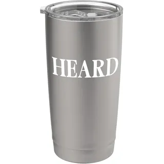 That Says HEARD Shirt — Ein Design, auf dem HEARD steht Doppelwandiger Edelstahl-Thermobecher