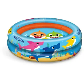 Mondo Toys - BABY SHARK | 2 Rings Pool - aufblasbares Baby-Pool - 2 Ringe - Durchmesser 100 cm - +10 Monate - 16915