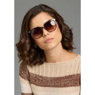 LAURA SCOTT Damen, mit dezenter Strassapplikation - NEW, braun,