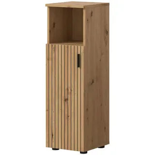 inn.furn Badezimmer, Kommode "Livia" in Artisan Eiche Badschrank 30 x 95 cm,