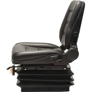 vidaXL Gabelstaplersitz Traktorsitz Federung Verstellbare Rückenlehne - Schwarz