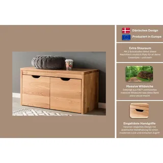 Home Affaire Dura Schuhbank 82 x 45 x 40 cm braun / braun