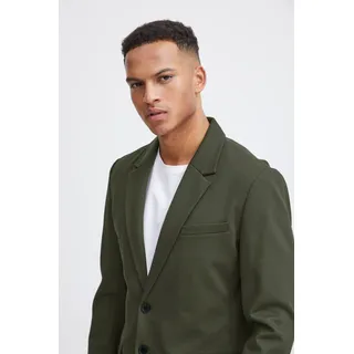 Sakko BLEND "Blazer", Herren, Gr. 44, grün (forest night), Web, Obermaterial: 75% Polyester, 22% Viskose, 3% Elasthan, kariert, regular fit, Sakkos Sakko