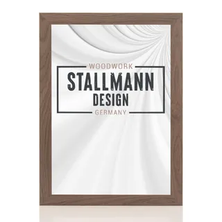 Stallmann Design 'New Modern' Bilderrahmen 50 x 75 cm | Farbe: Mooreiche | eleganter Frame für Ihre Fotos und Motive