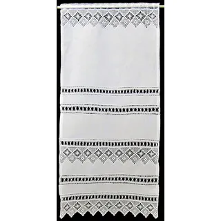 HOSSNER - ART OF HOME DECO Scheibengardine »Spitzingsee« Stangendurchzug 1 Stk. tlg., weiß