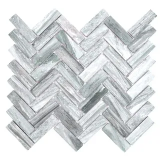 Mosaik Fischgrät Steinoptik grau Fliesenspiegel Küche24-SO32 10 Mosaikmatten