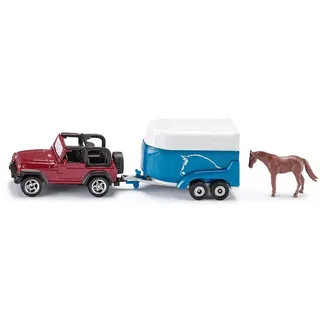 Siku 1651 Jeep mit Pferdeanhänger