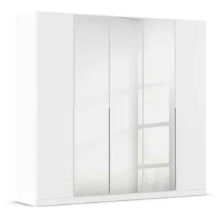Rauch Möbel Alabama, Kleiderschrank für Schlafzimmer, Kinderzimmer, Wohnzimmer, Garderobe, Flur, 5-türig, mit Zubehör Premium, Farbe Weiß, Breite 226 cm