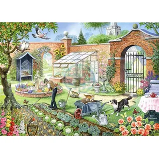 House of Puzzles Puzzle Kitchen Garden 1000 Teile Puzzle Landschaft