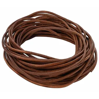 Leder Schnur Hellbraun Ø2,5 mm x 10 m Leder - Braun, Hellbraun