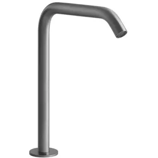 Gessi316 Flessa Waschtisch-Stand-Auslauf mit 1/2 Anschluss, Höhe=160 mm x Ausladung 156 mm, 54093299, Farbe: Schwarz XL