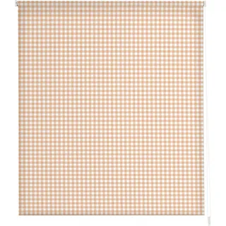 Estoralis | KÜCHE | Modernes Design-Rollo | Digital bedruckter Stoff | Vichy-2 Beige | 160 x 180 cm. (Breite/Höhe) Stoffgröße 157 x 175 cm. | Rollos für Fenster und Türen