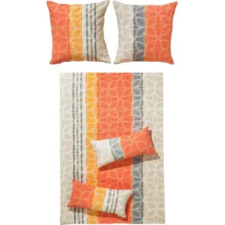 Erwin Müller Bettwäsche, Bettgarnitur Seersucker 100% Baumwolle - bügelfrei, mit praktischem Reißverschluss, temperaturausgleichend