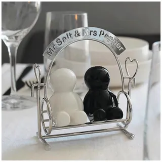 Winkee Mr. Salt & Mrs. Pepper Pfefferstreuer 2-teilig Schwarz/Weiß