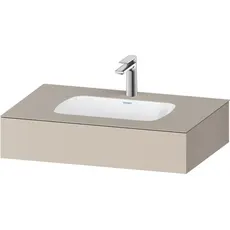 Duravit Qatego Einbauwaschtisch mit Konsole, 800x550x170mm, QA46900, Farbe: Taupe Matt