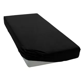 Melone Mako-Jersey 140 x 200 - 160 x 200 cm schwarz