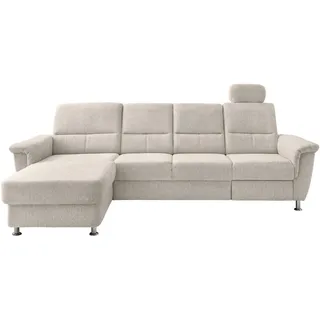 Livetastic Ecksofa , Beige , Textil , Uni , Ottomane links, L-Form , 292x165 cm , Made in Eu , Relaxfunktion, seitenverkehrt erhältlich, Rücken echt, USB-Anschluss, Herz-Waage-Funktion, USB-C-Anschluss , Wohnzimmer, Sofas & Couches, Wohnlandschaften, Ecksofas