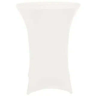 Perel Stehtisch-Husse, weiß, rund, Ø 80 cm x 100 cm