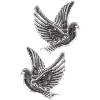 Rayher 31555606 Wachsmotiv: Taube, silber, 2,2x2,7cm, SB-Btl 1Paar