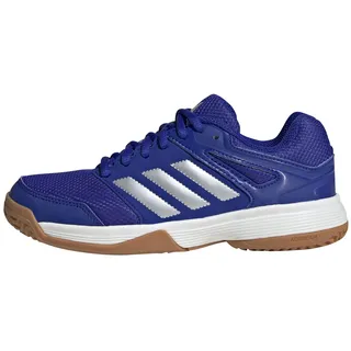 adidas Unisex Kinder Speedcourt Indoor Shoes Kids, Lucid Blue/Silver Metallic/Gum, 34 EU