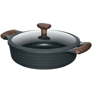 Bräter RESTO KITCHENWARE "Ran, Kochtopf antihaftbeschichtet und spülmaschinenfest", schwarz, B:28cm H:8cm L:39cm Ø:28cm, Töpfe, Bräter, Geeignet für alle Herdarten, auch Induktion, im Geschenkkarton