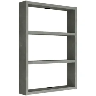 [en.casa] Küchenregal 60 x 43 x 9 cm Grau