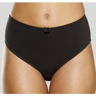 Nuance Slip NUANCE, Damen, Gr. 36/38, schwarz, Obermaterial: 95% Baumwolle, 5% Elasthan, Unterhosen Slip, hoch geschnittener Slip aus Baumwolle