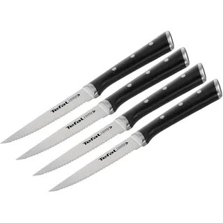 Tefal Ice Force Steakmesser 11 cm 4-tlg. Schwarz/Silber