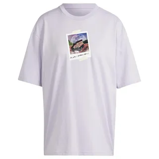 adidas Damen All Day I Dream About... Graphic Tee, Silver Dawn, XXL