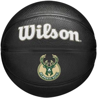 Wilson NBA Team Tribute Mini Basketball Schwarz 3