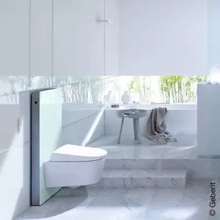 Geberit Monolith Sanitärmodul für Wand-WC, 101 cm mit Anschlussstutzen, 131022SL5
