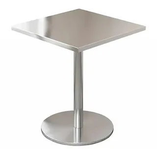 Gastronomiemöbel Bar Cafe Edelstahl Gastronomietisch Kleiner Rundtisch Esstisch Bistrotisch 40x40x75cmBXG-HF40