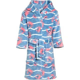 Playshoes Unisex Kinder Fleece-Bademantel Morgenmantel, Krebs, 110/116