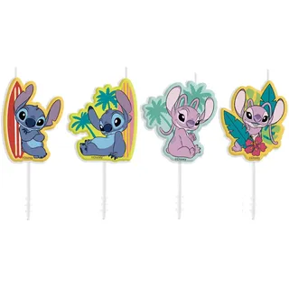 Dekora Disney Stitch Geburtstagskerzenset 4 St. bunt