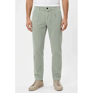 BOSS ORANGE Cordhose "Pleated" tapered fit, Feincord-Qualität, Bundfalte, open grün351