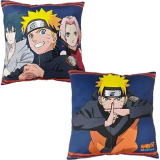 Anime Naruto Shipudden Sasuke Sakura Velours Kissen Dekokissen 40 x40 cm