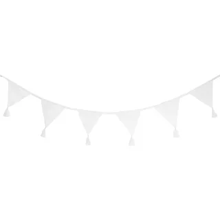 Butlers Girlande (6er Set) Midsommar , Weiß , Textil , 22x1x285 cm , Dekoration