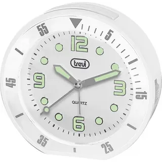 Trevi SL 3091 R, Quarzwecker, Rund, Weiß, Analog, Gelb, Akku - Weiß