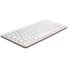 Bild von Pi® RPI-KEYB (ES)-RED/WHITE USB Tastatur Spanisch, QWERTY Weiß, Rot USB-Hub