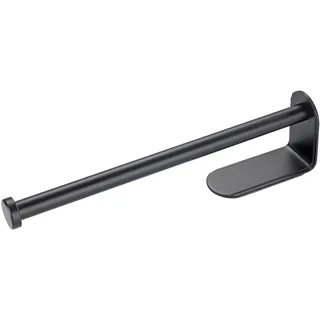 Wenko Küchenrollenhalter Nio Selbstklebend 27,5 cm x 4,5 cm x 7 cm Schwarz