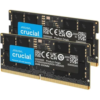 Crucial DDR5 RAM 64GB Kit (2x32GB) 4800MHz SODIMM, Arbeitsspeicher für Laptop/Notebook, Mini PC, CL40 - CT2K32G48C40S5